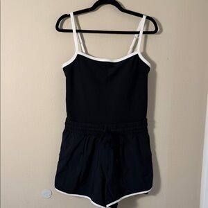Abercrombie YPB sculptLUX Hybrid Active Onesie Romper Size L
